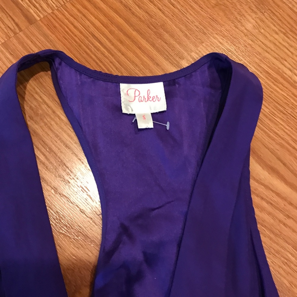 Parker Purple Sleeveless Mini Dress - Picture 2 of 5
